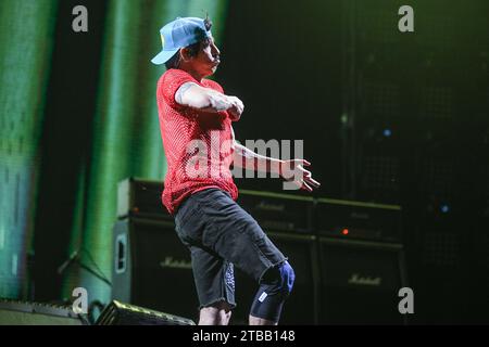 Anthony Kiedis (vocals). Red Hot Chili Peppers. Live in Buenos Aires, Argentina Stock Photo