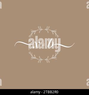 XB handwriting logo of initial signature, wedding and fashion concept design Stock Vector