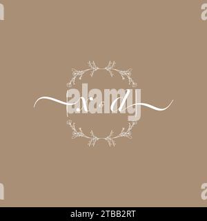 XD handwriting logo of initial signature, wedding and fashion concept design Stock Vector