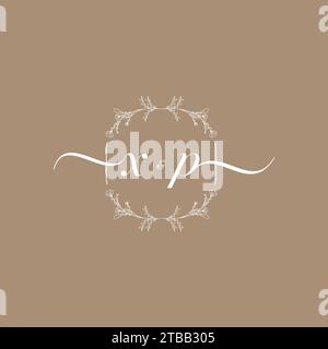 XP handwriting logo of initial signature, wedding and fashion concept design Stock Vector