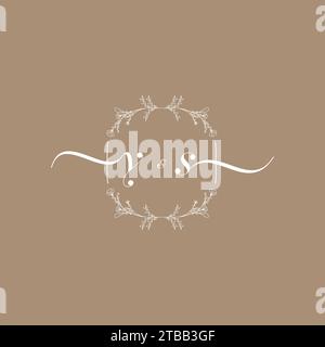 YS handwriting logo of initial signature, wedding and fashion concept design Stock Vector