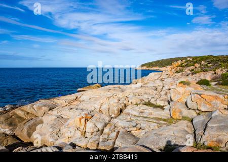 Tourist Rocks, granite outcrops along the coast. Cheynes, Western Australia. Stock Photo