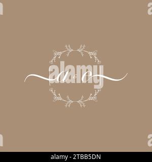 AE handwriting logo of initial signature, wedding and fashion concept design Stock Vector