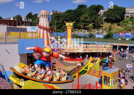 Southend-on-Sea: Colourful Adventure Island amusement theme park in Southend-on-Sea, Essex, England, UK Stock Photo