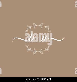 BU handwriting logo of initial signature, wedding and fashion concept design Stock Vector