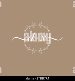 DX handwriting logo of initial signature, wedding and fashion concept design Stock Vector