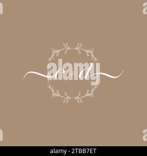ED handwriting logo of initial signature, wedding and fashion concept design Stock Vector