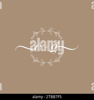 EG handwriting logo of initial signature, wedding and fashion concept design Stock Vector