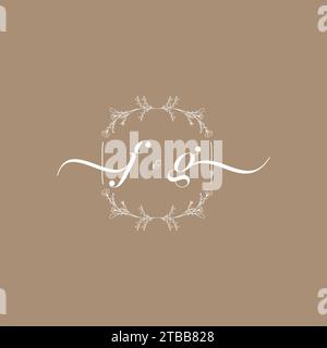 FG handwriting logo of initial signature, wedding and fashion concept design Stock Vector