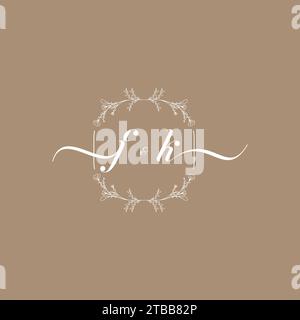 FK handwriting logo of initial signature, wedding and fashion concept design Stock Vector