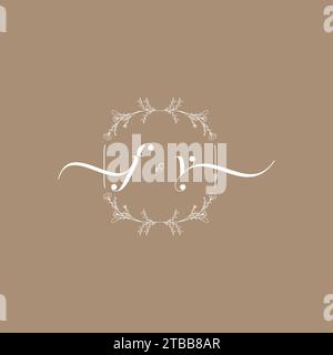 FY handwriting logo of initial signature, wedding and fashion concept design Stock Vector