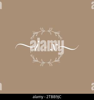 IX handwriting logo of initial signature, wedding and fashion concept design Stock Vector