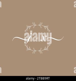 JX handwriting logo of initial signature, wedding and fashion concept design Stock Vector