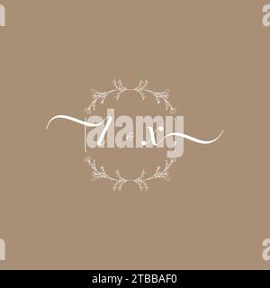 LX handwriting logo of initial signature, wedding and fashion concept design Stock Vector