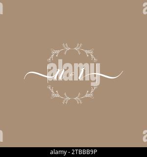 NT handwriting logo of initial signature, wedding and fashion concept design Stock Vector