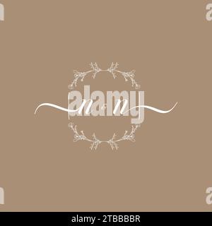 NN handwriting logo of initial signature, wedding and fashion concept design Stock Vector