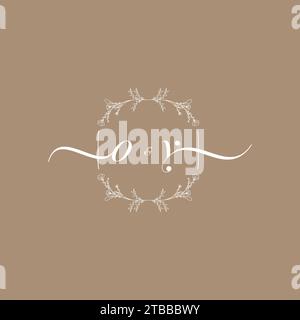 OY handwriting logo of initial signature, wedding and fashion concept design Stock Vector