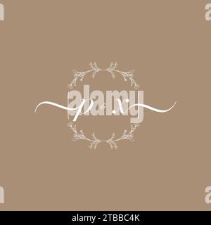 PX handwriting logo of initial signature, wedding and fashion concept design Stock Vector
