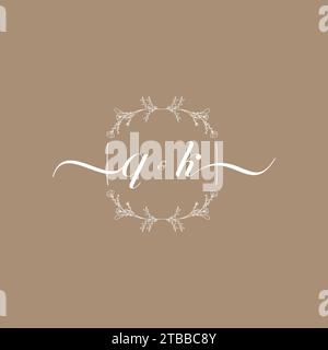 QK handwriting logo of initial signature, wedding and fashion concept design Stock Vector
