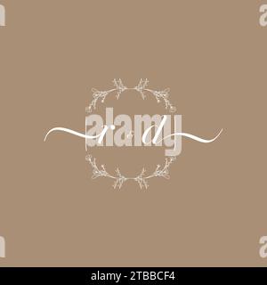 RD handwriting logo of initial signature, wedding and fashion concept design Stock Vector