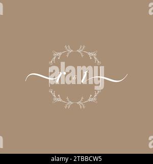 RT handwriting logo of initial signature, wedding and fashion concept design Stock Vector
