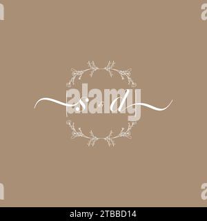 SD handwriting logo of initial signature, wedding and fashion concept design Stock Vector