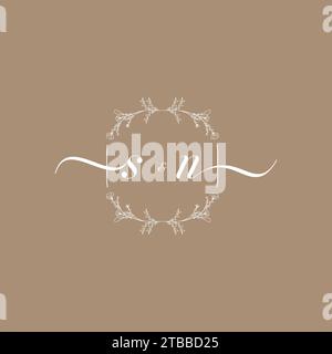 SN handwriting logo of initial signature, wedding and fashion concept design Stock Vector