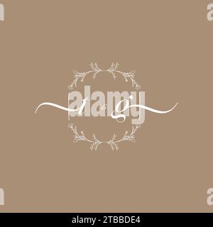TG handwriting logo of initial signature, wedding and fashion concept design Stock Vector