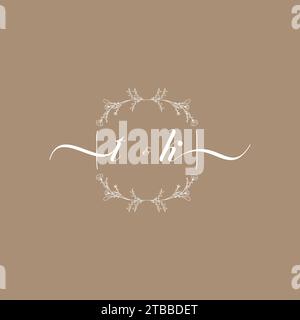 TK handwriting logo of initial signature, wedding and fashion concept design Stock Vector