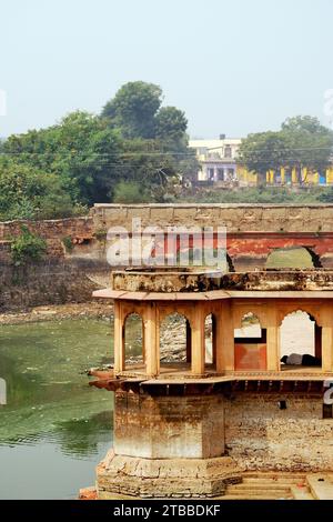 Partial view of Jal Mahal, Deeg Palace complex, Rajasthan, India Stock Photo