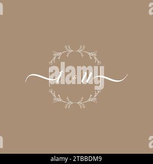 TU handwriting logo of initial signature, wedding and fashion concept design Stock Vector