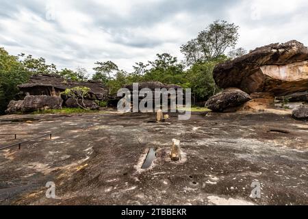 Phu Phra Bat Historical Park, natural eroded mushroom stone, Ban Phue, Udon Thani, Thailand, Southeast Asia, Asia Stock Photo