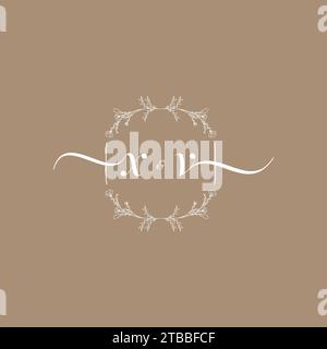 XV handwriting logo of initial signature, wedding and fashion concept design Stock Vector