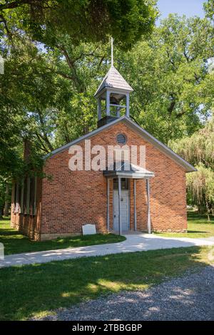 Historic Buildings at Carillon Historical Park, Museum in Dayton, Ohio Stock Photo