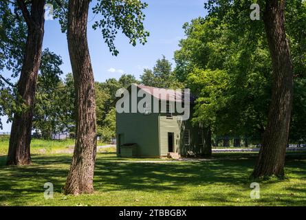 Historic Buildings at Carillon Historical Park, Museum in Dayton, Ohio Stock Photo