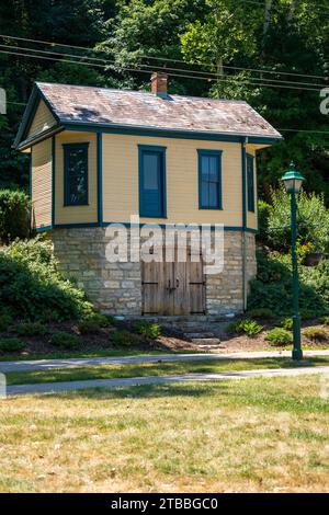 Historic Buildings at Carillon Historical Park, Museum in Dayton, Ohio Stock Photo