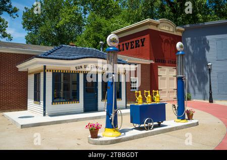 Historic Buildings at Carillon Historical Park, Museum in Dayton, Ohio Stock Photo