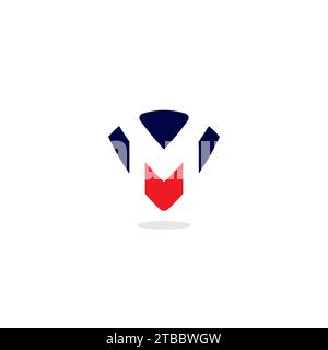 VM Logo Simple and Modern Design Stock Vector