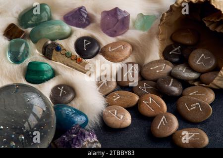 Three rune stones an ancient oracle the Viking runes An ancient