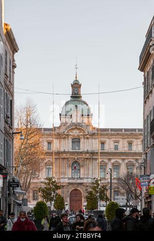 Marseille, France - January 28, 2022: Prefecture of Bouches Du Rhone building in Marseille, France. Stock Photo