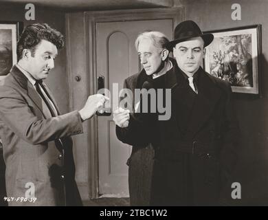 The Ladykillers (Rank, 1955). Starring Alec Guinness, Herbert Lom, Peter Sellers, Cecil Parker, and Danny Green. Ealing Studios Stock Photo