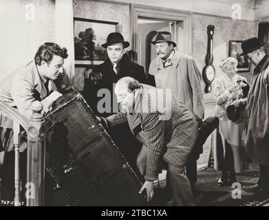 The Ladykillers (Rank, 1955). Starring Alec Guinness, Herbert Lom, Peter Sellers, Cecil Parker, and Danny Green. Ealing Studios Stock Photo