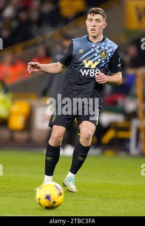 Dara O'Shea #2 of Burnley during the Premier League match Wolverhampton ...