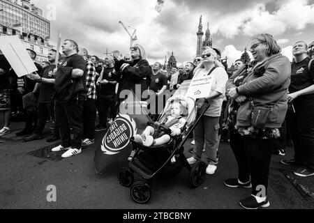 Scottish Fire Brigade Union Rally Glasgow Stock Photo