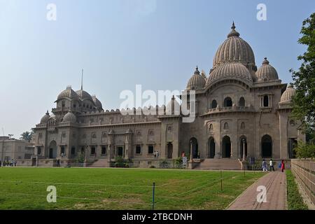 The design of the Belur Math temple incorporates the architectural style and symbolism from a number of world religions, to convey universal faith Stock Photo