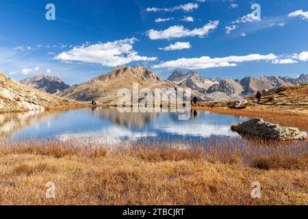 Lake without name near Espelunziecha lake, Formigal, Tena valley, Huesca, Spain Stock Photo