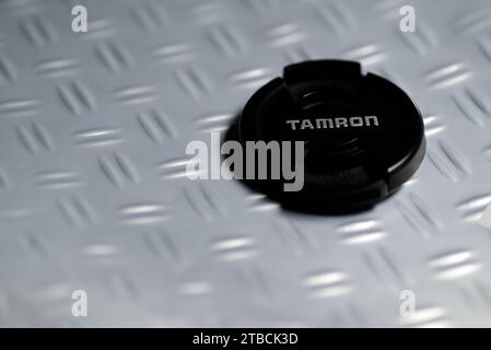 Tamron lens cap cover Stock Photo