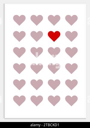 isolated on white background. art poster, Stock Vector