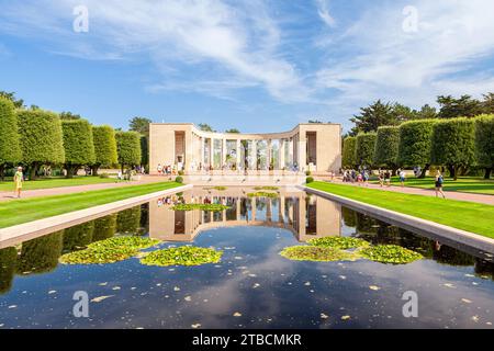 American cementery in Colleville-sur-Mer, Calvados, Basse-Normandie, France Stock Photo