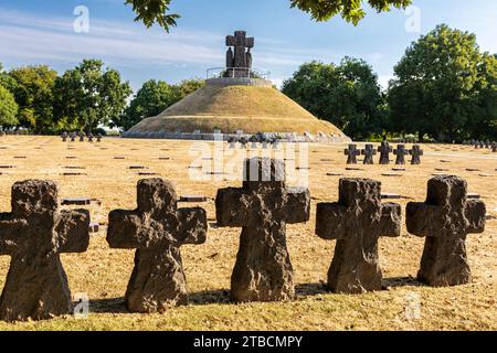 German Cementery, La Cambe, Calvados, Basse-Normandie, France Stock Photo